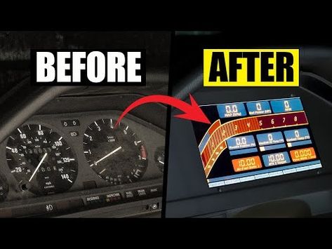 (29) This DIY Digital Dash Will Completely Change Your Cars Dashboard - YouTube Digital Dashboard Car, Custom Dashboard, Digital Dashboard, Dashboard Car, Car Dashboard, You Changed, Bmw, Cars