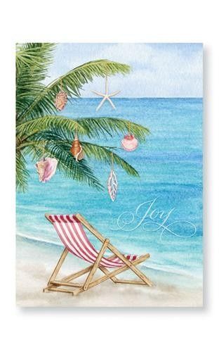 Tropical Christmas Beachy Christmas Cards, Beach Christmas Card, Shell Tree, Christmas Beach, Holidays Ideas, Florida Christmas, Hawaiian Christmas, Coastal Holiday, Beachy Christmas