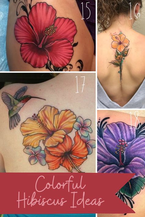 Dainty Hibiscus Tattoo Ideas + Meaning - tattooglee Yellow Hibiscus Tattoo, Hawaii Flower Tattoos, Tropisches Tattoo, Tropical Flower Tattoos, Hawaiian Flower Tattoos, Plumeria Tattoo, Hibiscus Flower Tattoos, Flor Tattoo, Tropical Tattoo