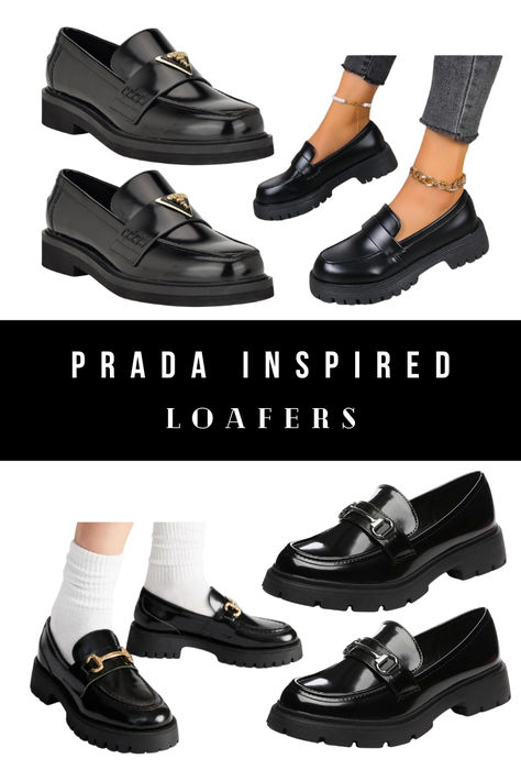 Best Prada Loafer Look Alikes and Alternatives Look Alikes, Prada Loafers, Designer Loafers, Lv Neverfull, Gg Belt, David Yurman Bracelet, Gucci Belt, Mode Inspiration, The Bank