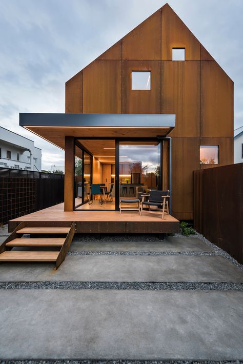 Bring It Home: Mitchell Coll | Stuff.co.nz Corten House, New Zealand Architecture, Residential Architect, Central City, Architecture Awards, Energy Efficient Homes, Christchurch, Modern Spaces, Design Solutions