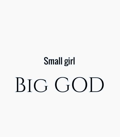 Small Girl Big God, Biblical Lifestyle, Christian Girlie, Nubian Goddess, Prayer Vision Board, Thought Daughter, Reflection Quotes, Small Girl, Healing Scriptures