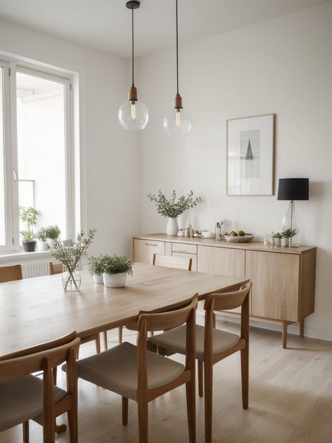 Creating a Stunning and Sophisticated Formal Dining Room | aulivin.com Scandinavian Interior Dining Room, Minimal Dining Table, Minimal Dining, Neutral Dining Room, Scandinavian Dining Room, Dining Interior, Minimalist Dining Room, Scandinavian Dining, Dinning Room Design