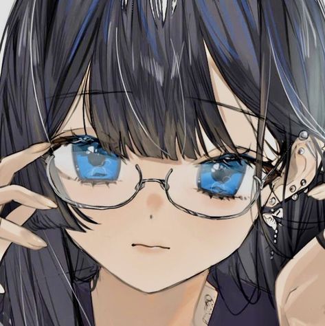 Pfps Icons, Anime Mobile, Twitter Icon, Gothic Anime, Dessin Adorable, Girls With Glasses, Icon Pfp, Cute Profile Pictures, Sketchbook Art Inspiration