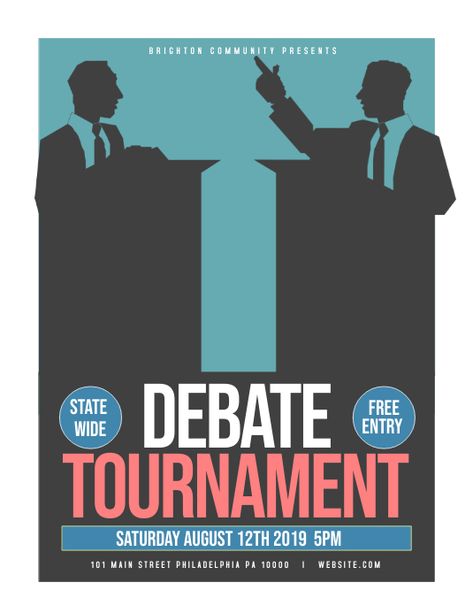 120+ customizable design templates for �‘debate’ Debate Wallpaper, Debate Flyer Design, Debate Competition Poster Design, Competition Poster Design Ideas, Debate Club Poster, Debate Competition Poster, Debate Poster Design, Academic Competition, Debate Poster