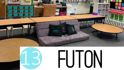 Classroom Must Haves from Amazon - Keeping Up with Mrs. Harris Futon In Classroom, Teacher Gadgets, Classroom Must Haves, Ks2 Classroom, Interactive Word Wall, Sit Spots, Futon Cushions, Classroom Arrangement, Amazon Cart