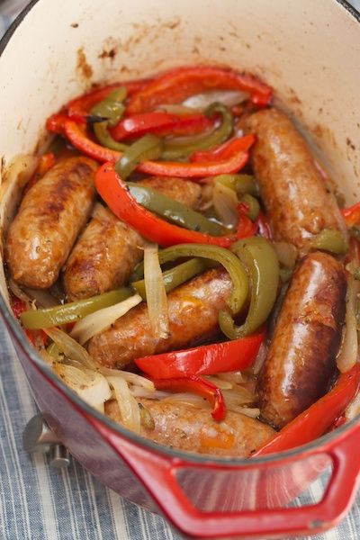 Sausage and Peppers Kitchen Big, Italian Comfort Food, Sausage Dishes, Sausage And Peppers, Carne Asada, Pork Dishes, Peppers And Onions, Tiny Kitchen, Sausage Recipes