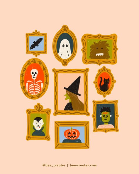 Spooky portraits 🖼️ Who is missing?? I was inspired by: Witchy for #jollieween2024 Paw for #peachtober24 Jack-o’-lantern for #doodleadayoct Bats (I forgot a bow!) for #scaryandsweet2024 #inktober #inktober2024 #spooktober #spookydrawing #spookyillustration #halloweendrawing #creatinghapppy #makeart2024 #octoberartchallenge #octoberdrawingchallenge #cozyfall #octoberchallenge #falldrawing #cozyillustration #autumnillustration #cozyseason #cozydrawing #autumnessentials #autumnart #peach... Spooky Portraits, Diy Jack O Lantern, October Drawings, Bat Doodle, Halloween Illustrations, Fall Clip Art, Fall Drawings, Drawing Journal, Autumn Illustration