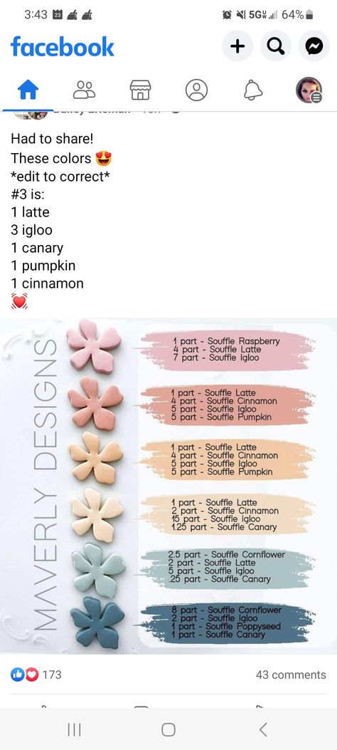 Polymer Clay Pastel Color Recipe, Sculpey Premo Color Recipe Free, Polymer Clay Recipes, Clay Color Recipe, Easter Clay, Jewelry Texture, Clay Recipes, Color Recipe, Polymer Clay Recipe