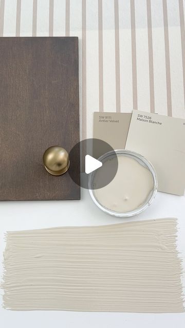 Loralee AhMu on Instagram: "Maison Blanche by Sherwin Williams is a warm, creamy off-white with subtle undertones of beige that makes it feel both cozy and elegant.   It’s one of those versatile colors that can work beautifully as a main wall color throughout your home or as a soft, inviting backdrop that pairs nicely with a wide range of other colors.   Whether you’re going for a classic, timeless look or something a bit more modern, Maison Blanche fits right in. It’s perfect for brightening up spaces without the starkness of a pure white, making it a great choice for living rooms, bedrooms, or even a welcoming entryway.  ✨Have you tried this color in your home? We’d love to hear your thoughts about this color.  ✨ Would you like a link to the wallpaper, swatches, cabinet color, or hardwar Sherwin Williams Entryway Colors, Maison Blanche Sherwin Williams, Creamy Sherwin Williams, Creamy White Walls, Entryway Colors, Wallpaper Swatches, Welcoming Entryway, Cabinet Color, Paint Colour