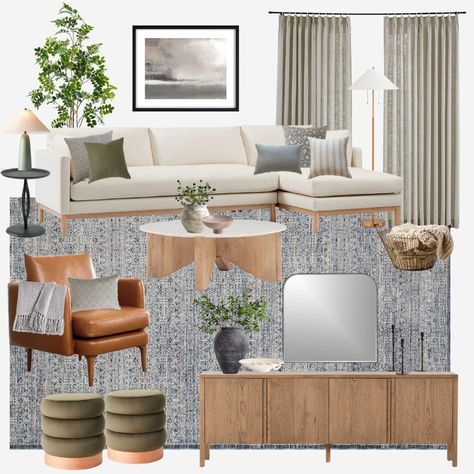 FULL LIVING ROOM DESIGN CONCEPT WITH FURNITURE AND DECOR UNDER $10,000 (taxes and shipping excluded). Purchase includes the digital mood board shown, and a PDF shopping list with clickable links for easy ordering. *While we try to update our order lists frequently, there are products that can quickly sell out or get back-ordered. If this happens, you can message us and we will send you a substitution item as quickly as we can.