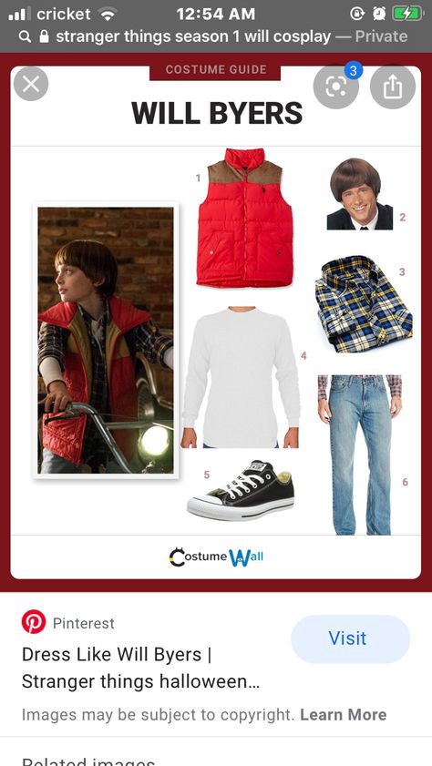 Will Byers Costume, Stranger Things Halloween, Noah Schnapp, Will Byers, Stranger Things Season, Season 1, Halloween Costumes, Halloween