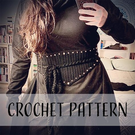 Crochet Costumes, Belt Pattern, Crochet Belt, Bohemian Crochet, Artistic Ideas, Fest Outfits, Corset Pattern, Corset Waist, Better Sweater