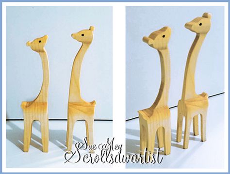 Compound cut giraffe pair Easter Bunny Letter, Wooden Reindeer, Letter Ornaments, Scroll Saw Patterns Free, Scroll Saw Pattern, Key Hanger, Air Plant Holder, Scroll Saw Patterns, Wolf Howling