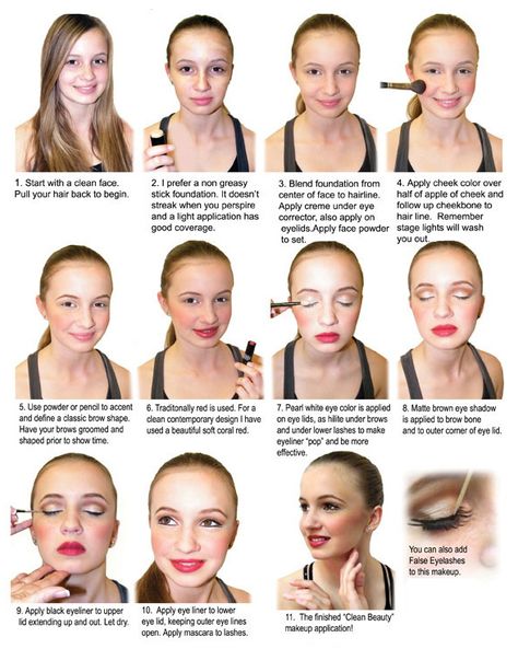 Stage Makeup Dance, Stage Makeup Tutorial, Recital Makeup, Dance Competition Makeup, Ballet Makeup, Competition Makeup, Clean Girl Makeup, Ballet Recital, Theatre Makeup