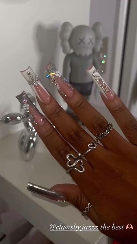 Acrylic Toe Nails, Long Acrylic Nail Designs, Drip Nails, Colored Acrylic Nails, Short Square Acrylic Nails, Long Acrylic Nails Coffin, Acrylic Nails Coffin Pink, Unique Acrylic Nails, Long Square Acrylic Nails