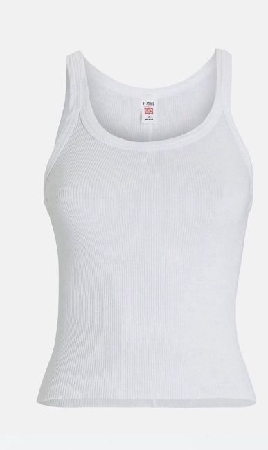 Basic White Tank Top, Basic White Fitted Tank Top, 90s Tops Png, Tank Top White Background, Basic Clothes Essentials, White Tank Top Png, School Wishlist, North Face Puffer Jacket, Fits Clothes