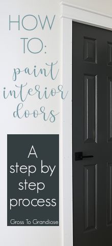 Front Door Painting, Diy Furniture Painting Ideas, Door And Trim Paint, Wall Painting Tips, Diy Flooring Ideas, Painting Interior Doors, Make Shelves, Wooden Patio Doors, Inside Front Door