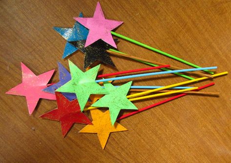 How To Make Wands, Magic Wand Craft, Happy Family Art, Wand Craft, How To Make Magic, Wooden Skewers, Free Paint, Diy Wand, Paint Sample