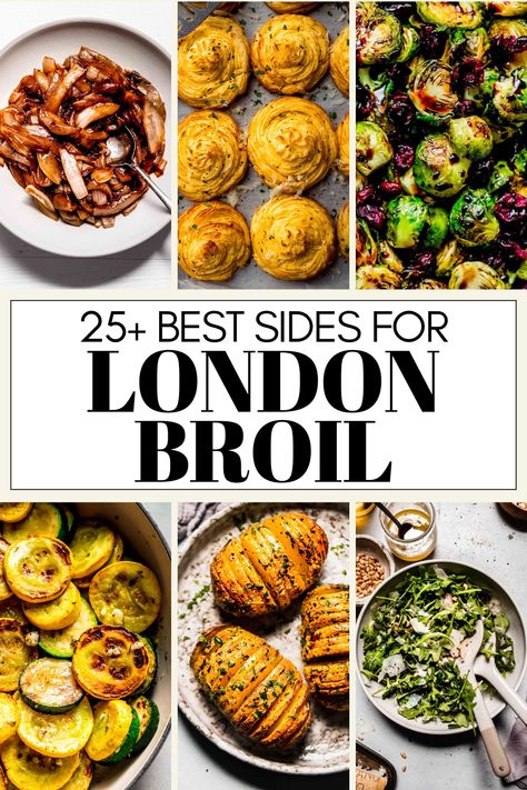 To make your London Broil meal truly exceptional, pairing it with the right side dishes is key. Welcome to a handy guide of 25+ recipes to serve with London Broil!  Whether you prefer classic sides like roasted vegetables, mashed potatoes, or fresh salads, or you’re looking for something a bit more adventurous like green bean fries, crispy smashed potatoes or corn ribs I've got you covered. London Broil Meals, Sides With London Broil, London Broil Sides Dishes, Sides For London Broil, Chardonnay Food Pairing, London Broil Marinade, Garlic Rice Recipes, Green Bean Fries, Corn Ribs