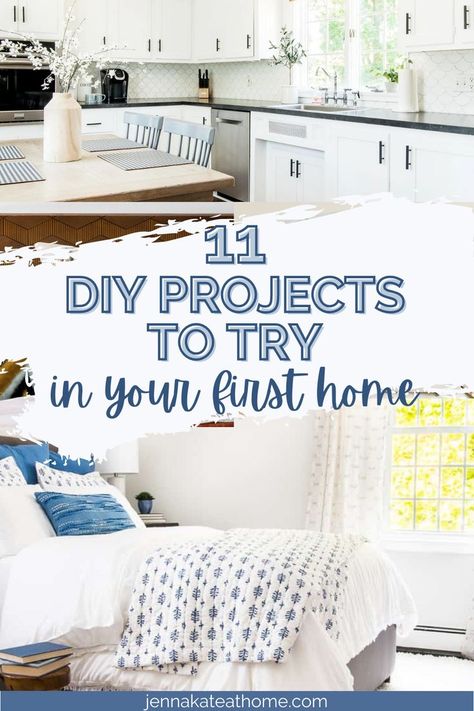 Easy Cheap House Updates, Simple House Projects, Simple House Decorating Ideas, Quick Home Updates, Small House Upgrades Diy, Small Home Projects Easy Diy, Easy Diy Home Renovations, Diy Home Design Ideas, Simple House Upgrades Easy Diy