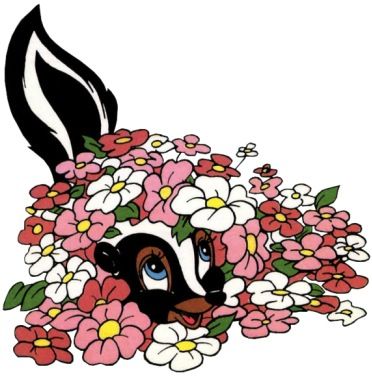 Flower Skunk Tattoo, Skunk Drawing, Bambi Tattoo, Kenzo Flower, Disney Clipart, Bambi And Thumper, Bambi Disney, Scrapbook Clipart, Images Disney