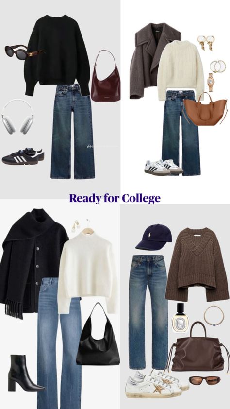 Outfits Ideas For University, Outfit Ideas For University, University Aesthetic Outfit, University Outfit Ideas, Outfit Ideas University, Ropa Dark, Seasonal Aesthetic, University Inspiration, Bob Jones University