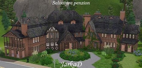 Salvatore Boarding House - JarkaD Salvatore House Exterior, Sims 4 Salvatore Mansion, Salvatore House Layout, Salvatore Mansion Floor Plan, Salvatore Boarding House Floor Plan, Salvatore House Plan, The Vampire Diaries Elijah, Salvatore Mansion, Vampire Diaries Elijah