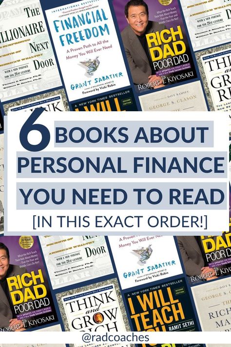 6 books about personal finance everyone should read Financial Iq, Financial Knowledge, Personal Finance Books, Personal Finances, Finance Books, Financial Education, Career Development, Financial Literacy, Must Read