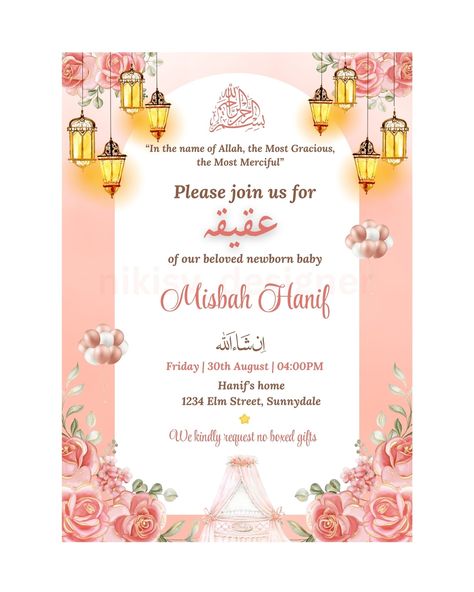 Recent USA client work Aqiqah Ceremony Digital Card. Celebrate with us by sharing the joy through our custom digital Aqiqah Invite. 🍼✨ #digitaljoy #newbeggining❤️ #babyboyannouncement #babyannocementcard #newborn #aqiqahinvitation #aqiqahcard #aqiqah #aqiqahinvitationvideo #aqiqahinvitationcard #sunnah #islam #welcombaby #babycard #bundleofjoy #newbaby Aqiqah Invitation Cards, Aqiqah Ceremony, Indian Invitation, Indian Invitation Cards, Indian Invitations, Baby Boy Announcement, Baby Announcement Cards, Digital Card, Card Invitation