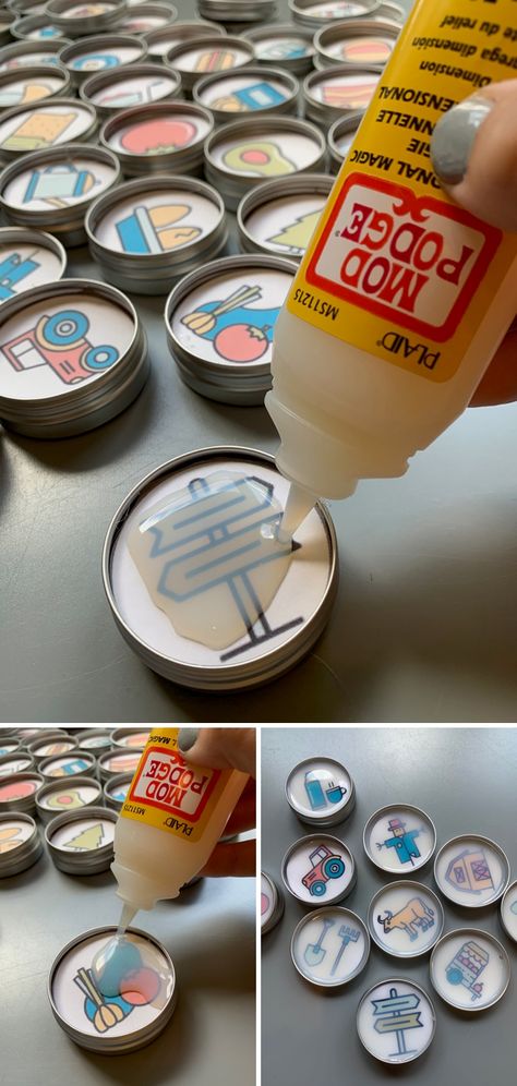 How to Create Adorable, Modern Story Telling Magnets For Your Kids! Magnets Crafts, Making Magnets, Magnet Crafts For Kids, Make Magnets, Magnet Art, Cricut Magnets How To Make, Diy Magnets For Kids, Diy Magnets With Cricut, Making Magnets With Cricut