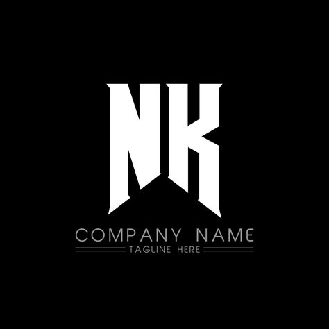 NK Letter Logo Design. Initial letters NK gaming's logo icon for technology companies. Tech letter NK minimal logo design template. NK letter design vector with white and black colors. NK Nk Logo, Youtube Banner Backgrounds, Editing Tricks, Illustrator Design, Minimal Logo Design, Youtube Banner, Photo Editing Tricks, Letter Design, Logo Icon