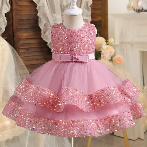 Batwing Sleeve Pattern, Princess Dress Pink, Birthday Princess Dress, Kids Formal, Wedding Dresses For Kids, Robes D'occasion, Formal Occasion Dress, Princess Skirt, Wedding Flower Girl Dresses