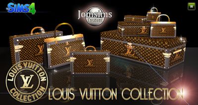 My Sims 4 Blog: Louis Vuitton Luggage by JomSims Sims 4 Cc Louis Vuitton, Sims 4 Louis Vuitton Cc, Sims 4 Purse, Sims 4 Louis Vuitton, Taemin Move, Purse Decor, Furniture Cc, Sims 4 Blog, Muebles Sims 4 Cc