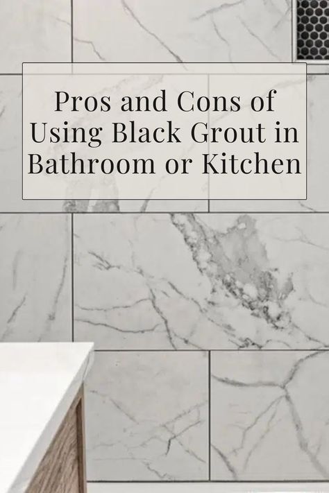 The secret is out – black grout can add a touch of sophistication, depth, and elegance to any space. While white grout is the more traditional color in many homes, white tile with black grout is defying traditions because of its bold appearance, timeless look, and low maintenance perception. White Tile With Black Grout, Bathroom Grout Color, Black Tile Grout, Grey Grout Bathroom, White Tiles Black Grout, Tile With Black Grout, Color Grout, Tile Grout Color, Bathroom Grout