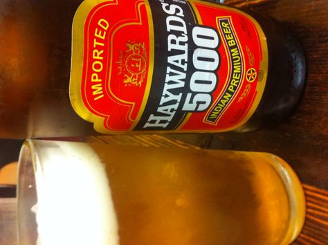 Hayward's 5000 from India.  7% Pale Lager. Pale Lager, Premium Beer, Beer Tasting, Cute Food, Beer Bottle, Beer, India, Drinks