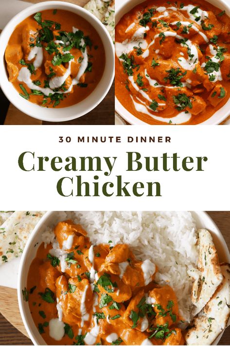 Creamy Butter Chicken Vegetarian Butter Chicken, Creamy Butter Chicken, Tiktok Recipes, Feast Mode, Healthy Family Dinners, Chicken Biryani, Butter Chicken Recipe, Middle Eastern Recipes, Dinner Dishes