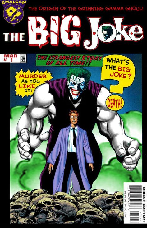 Batman/HerculesVs.The Big Joke(Hulk/Joker Amalgam) - Battles - Comic Vine Joker Comic, Space Ghost, The Bat Man, The Creeper, Comic Cover, Dc Comic Books, Dc Villains, Joker Art, Old Comics