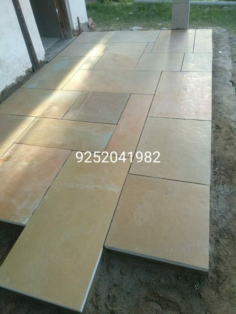 Parking Flooring, Kota Stone Flooring, Colonial Interior Design, Bedroom Yellow, Stone Tile Flooring, Colonial Interior, Limestone Flooring, Brick Architecture, Yellow Bedroom