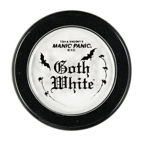 White Foundation Makeup, Cream To Powder Foundation, White Makeup, Hair Color Pastel, Cream Foundation, Fancy Makeup, Gothic Makeup, Manic Panic, Goth Makeup