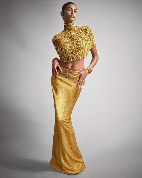 All posts • Instagram Dripping In Gold, Imaan Hammam, Yellow Gold Dress, Custom Dress, The Met Gala, Glamour Dress, Indian Fashion Dresses, Live Show, Fantasy Fashion