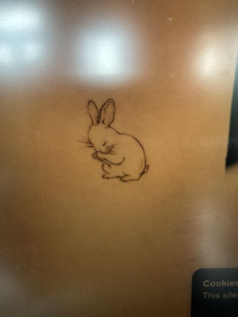 Honey Bunny Tattoo, Bunny Tattoo, Bunny Tattoos, Pet Bunny, Discreet Tattoos, Honey Bunny, Hip Tattoo, Neck Tattoo, Future Tattoos