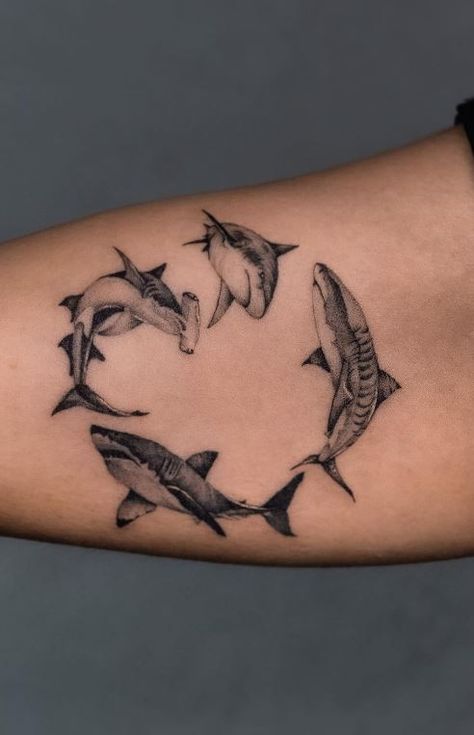 Shark Jaws Tattoo, Small Shark Tattoo, Tato Realis, Shark Tattoo Ideas, Shark Tooth Tattoo, Mouth Tattoo, Tooth Tattoo, Tattoo Me, Shark Tattoo