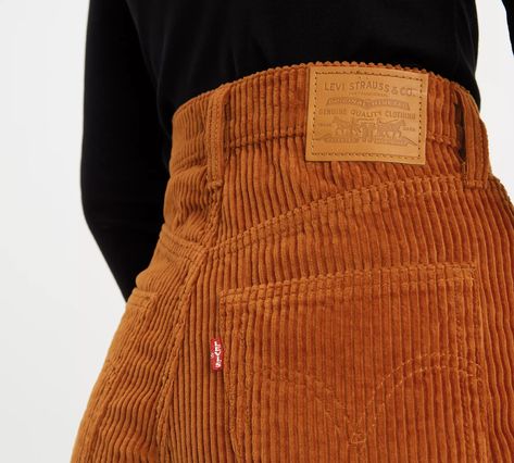 Ribcage Wide Leg Corduroy Pants - Brown | Levi's® US Summer Outfits Alt, Outfits Alt, Alt Summer, Alt Summer Outfits, Wide Leg Corduroy Pants, Corduroy Pants Outfit, Summer Outfits Black Woman, Summer Outfits Aesthetic, Classy Summer Outfits