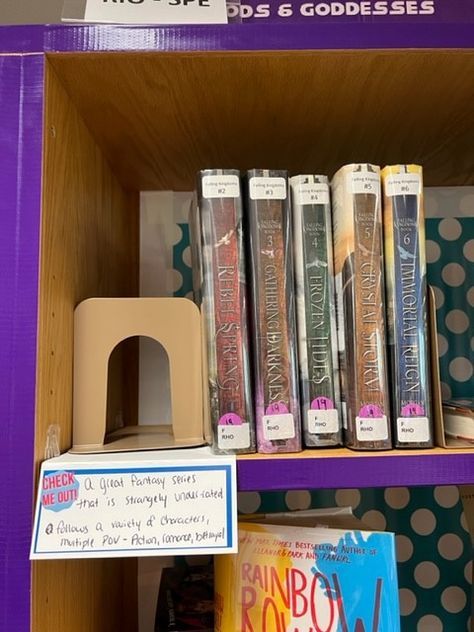 Dynamic Shelving Pt.2: A Practical Guide – Don't Shush Me! Dynamic Shelving, School Library Posters, Fostering Kittens, Shelf Talkers, School Library Displays, Side Quest, Middle School Libraries, Library Posters, Library Book Displays