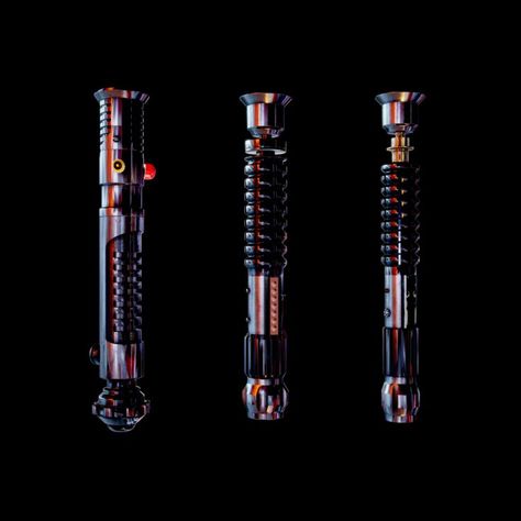 Qui Gon Jinn Lightsaber, Lightsaber Hilt Design, Lightsaber Designs, Obi Wan Lightsaber, Qui Gon Jinn, Lightsaber Design, Qui Gon, Lightsaber Hilt, Star Wars Light Saber