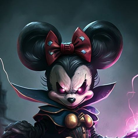 Creepy Mickey Mouse, Evil Mickey Mouse, Demonic Tattoos, Bad Disney, Evil Cartoon Characters, Chicano Quote, Creepy Disney, Dark Disney Art, Mickey Tattoo