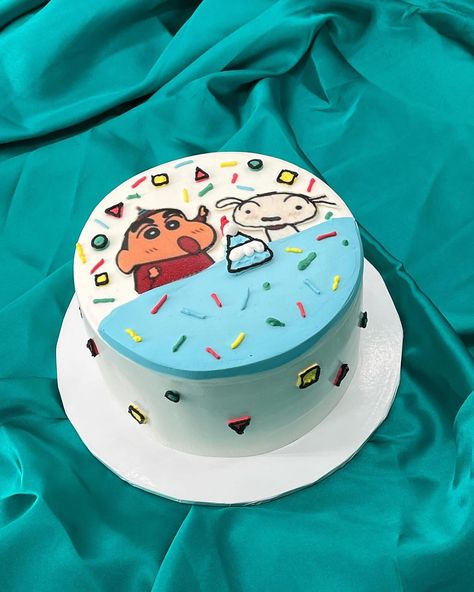 Shin Chan Cake, Shinchan Cake, Toxic Quotes, Funny Birthday Cakes, Birthday Cake Chocolate, Crayon Shin Chan, Shin Chan, Money And Happiness, Birthday Humor