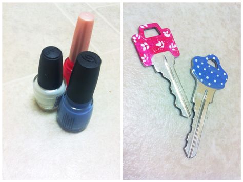 Nail polish key decor Nail Polish Keys, Key Decor, Nail Polish, Personalized Items, Key, Nails, Electronic Products