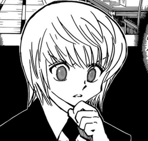 Kurapika Manga, Hxh Manga, Manga Icons, An Anime, A Girl, Black And White, Hair, Anime, White